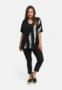 Túnica em linha A de viscose leve com stretch 'Sovana'