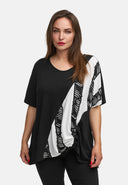 A-linjainen tunika kevyestä viskoosijoustosta 'Sovana'