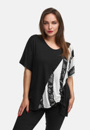 Túnica em linha A de viscose leve com stretch 'Sovana'