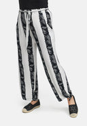 Pantalón recto elástico de viscosa 'Sovana'