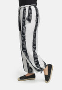 Pantalón recto elástico de viscosa 'Sovana'