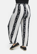 Pantalón recto elástico de viscosa 'Sovana'