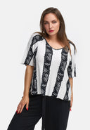 Prostokątna koszulka z lekkiego elastycznego materiału wiskozowego 'Sovana'