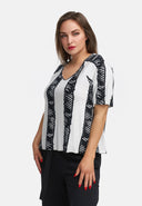 Prostokątna koszulka z lekkiego elastycznego materiału wiskozowego 'Sovana'