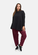 Spodnie z wiązanym paskiem z mieszanki konopi i bawełny 'Elure'