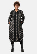 'Karena' Kleid - Baumwoll-Stretch, Streifenlook