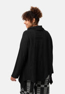 'Vera' tunic - tone-on-tone texture & asymmetrical cut