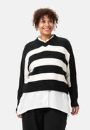 'Vella' sweter dzianinowy - swobodny oversize z domieszką wełny