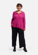 'Marella' Bluse – Baumwollmix, Strukturstoff