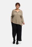 'Marella' Bluse – Baumwollmix, Strukturstoff