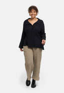 'Marella' Bluse – Baumwollmix, Strukturstoff