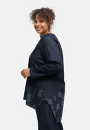 Tunika „Nila” – Dark Denim, nadruk laserowy