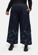 Spodnie „Nila” – ciemny denim, fason bombka