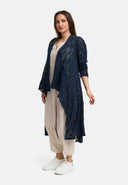 Kekoo Strick-Jacke Long 'Cotton'
