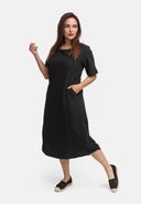 Vestido de linho em linha A 'Venti'