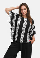 Túnica casual com mangas morcego 'Sovana'