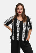 Camiseta quadrada em viscose elástica leve 'Sovana'