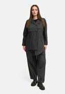 'Cleo' chaqueta blusa – abotonable, holgada, líneas elegantes