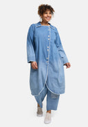 Płaszcz 'Sky' – Wysokiej jakości dżins, cieniowane barwienie i rozciągliwość