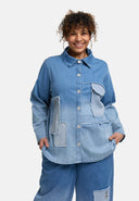 Blouse 'Sky' – Denim de qualité, Patch & Extensible
