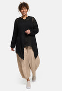 'Cotture' Striktrøje Lang – A-linje i luftig ajourstruktur