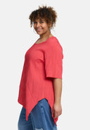 'Crissa' Tuniek – geplooid, licht & modern-asymmetrisch