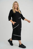 'Saria' Midikleid – clean, bequem & natürlich