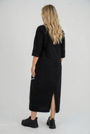 'Saria' Midikleid – clean, bequem & natürlich