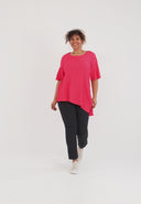 'Crissa' Tuniek – geplooid, licht & modern-asymmetrisch